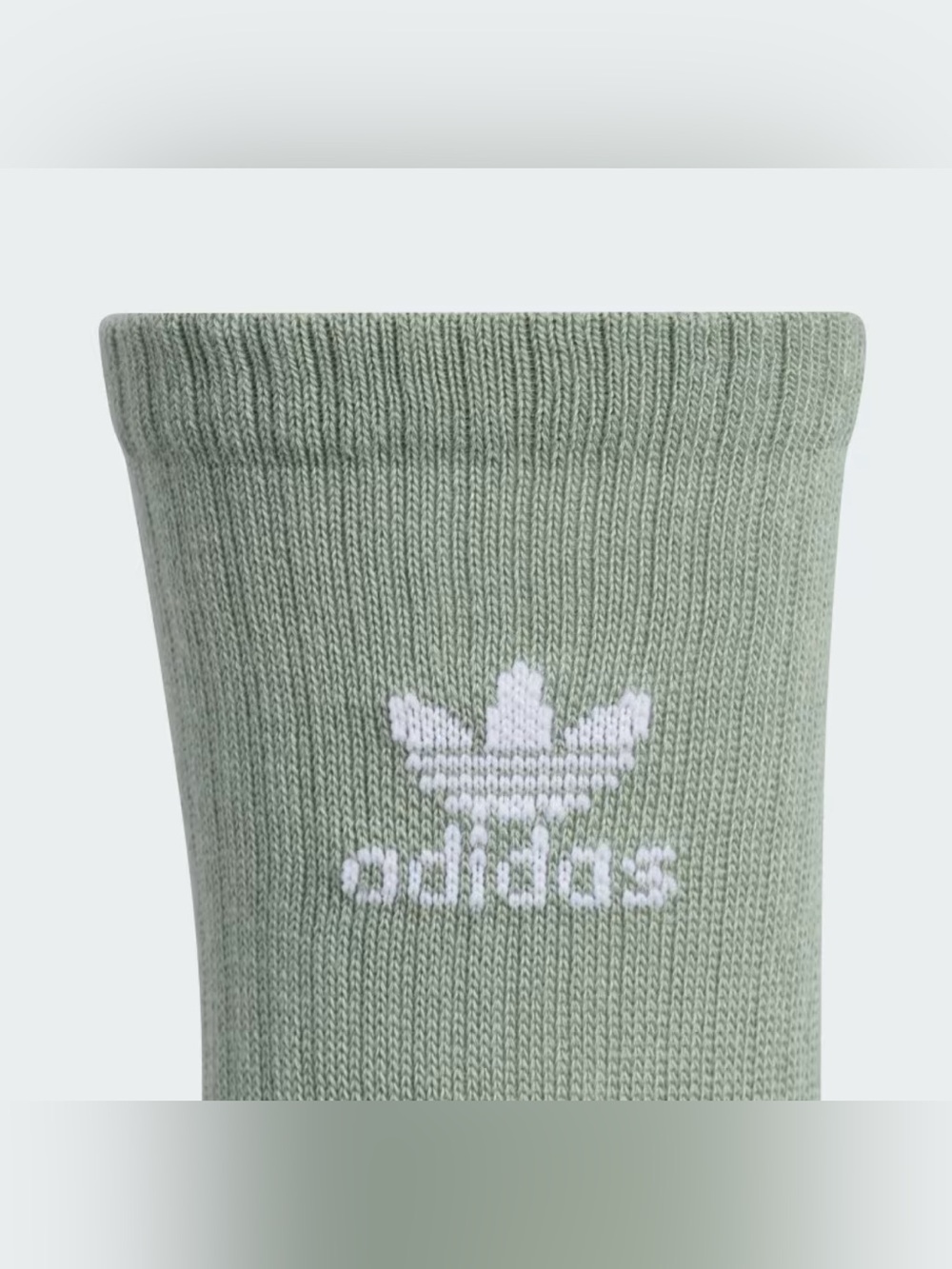 adidas Crew Socks 6-Pack in Sage Green and Pink - Picture 2 of 5